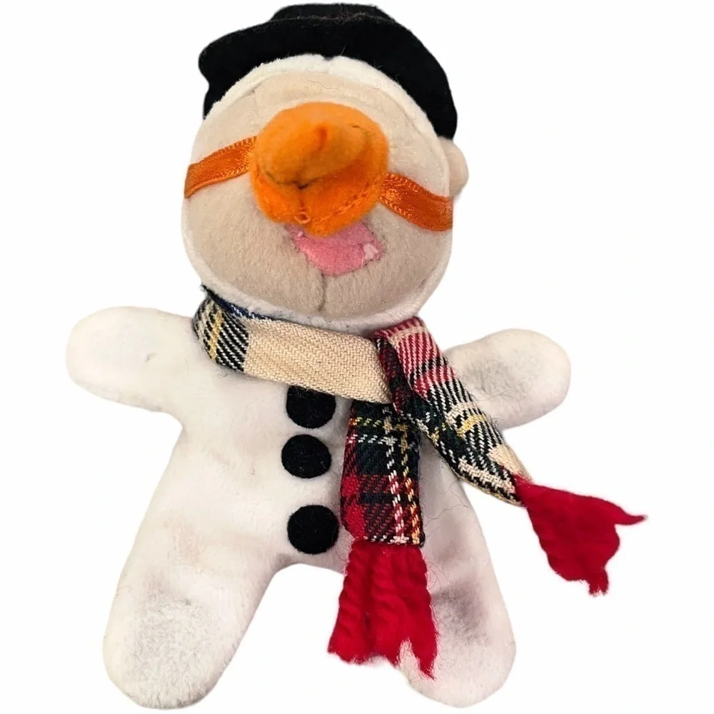STARBUCKS Bearista Magnet Snowman Bear Mini Carrot Hat Scarf Holiday Frosty 1999